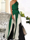 One Shoulder Maxi Dress