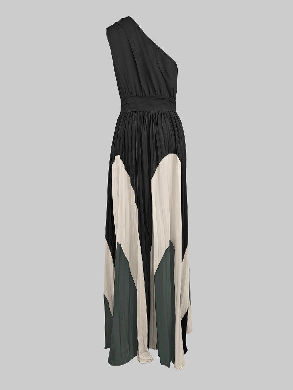 One Shoulder Maxi Dress