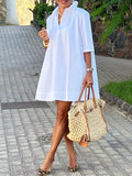 Lapel Mini Dress