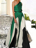 One Shoulder Maxi Dress
