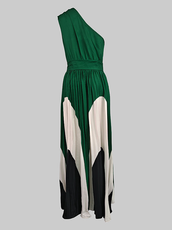 One Shoulder Maxi Dress