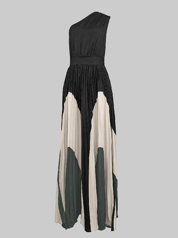 One Shoulder Maxi Dress