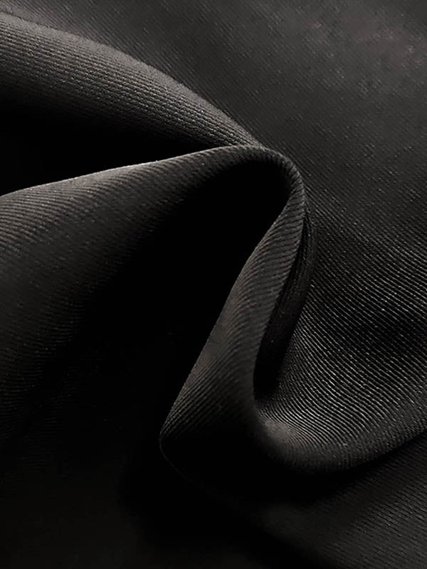 High Waisted Wide Leg Pants fabric detail showcasing soft black polyester material.