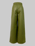 High Waisted Loose Pleated Trousers