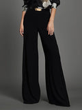 High Waisted Wide Leg Pants in black, featuring a high-waisted fit and loose wide-leg silhouette for stylish looks.