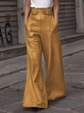 High Waisted Loose Pleated Trousers