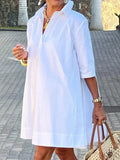 Lapel Mini Dress