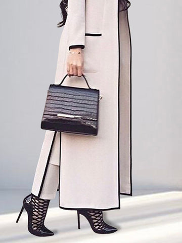 Loose Lapel Trench Coat