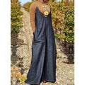 Sleeveless Spaghetti Strap Overalls