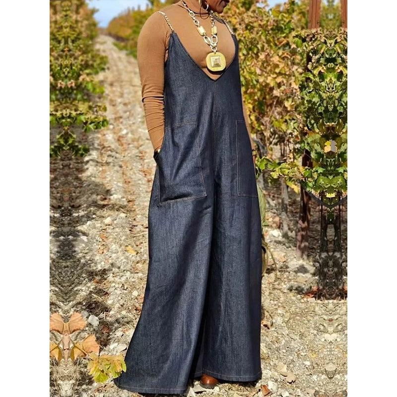 Sleeveless Spaghetti Strap Overalls