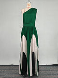 One Shoulder Maxi Dress