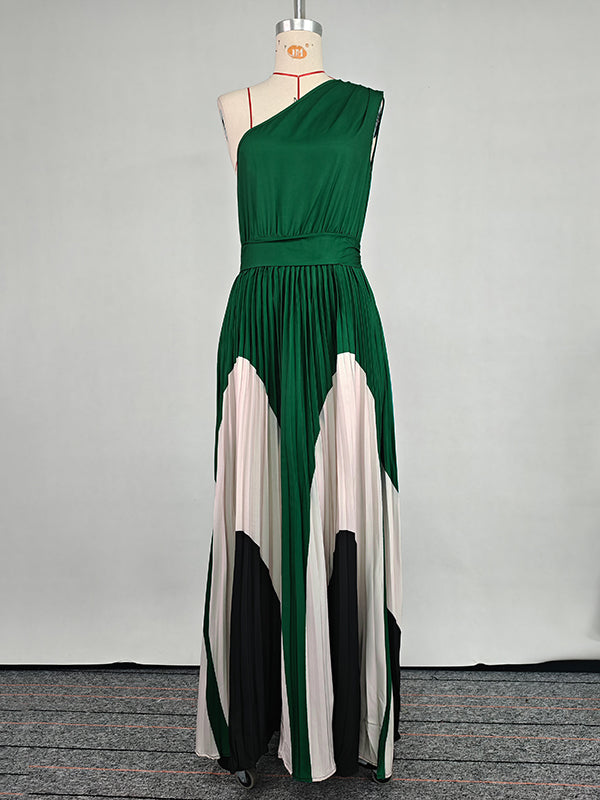 One Shoulder Maxi Dress