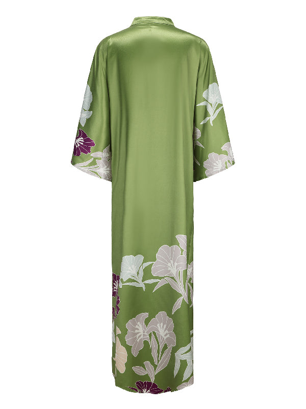 Floral Muslim Maxi Dress