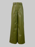 High Waisted Loose Pleated Trousers