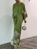 Floral Muslim Maxi Dress