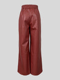 High Waisted Loose Pleated Trousers