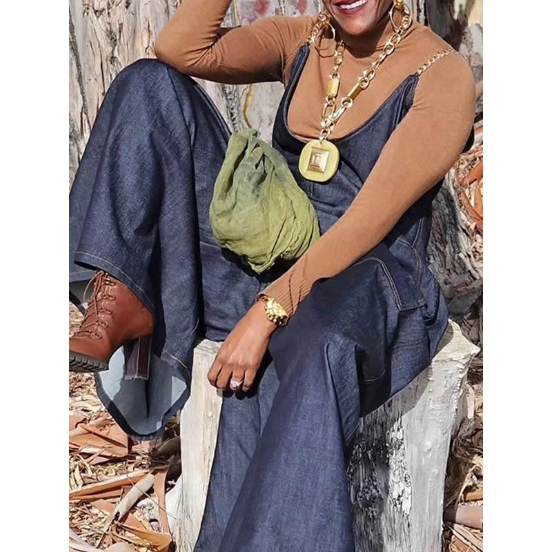 Sleeveless Spaghetti Strap Overalls