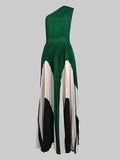 One Shoulder Maxi Dress